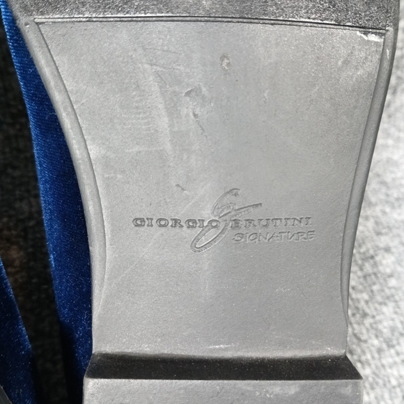 Giorgio Brutini Velvet Loafers 10 Velvet - Picture 9 of 9